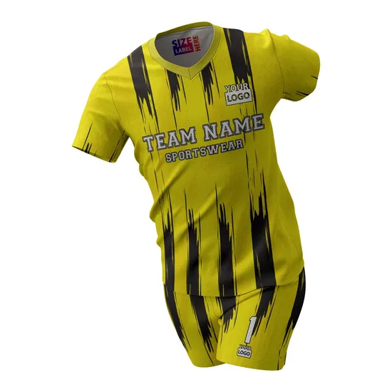 Set di uniformi da calcio in maglia da calcio a sublimazione personalizzate di alta qualità per club