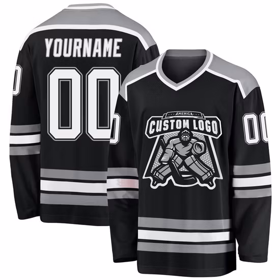 Maglia da hockey in jersey reversibile per pratica con sublimazione completa personalizzata da hockey su ghiaccio