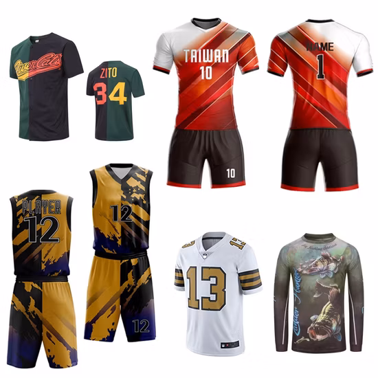 Vendita all'ingrosso a buon mercato Calcio Basket Baseball Hockey Rugby Calcio Camicie sportive Maglie della squadra